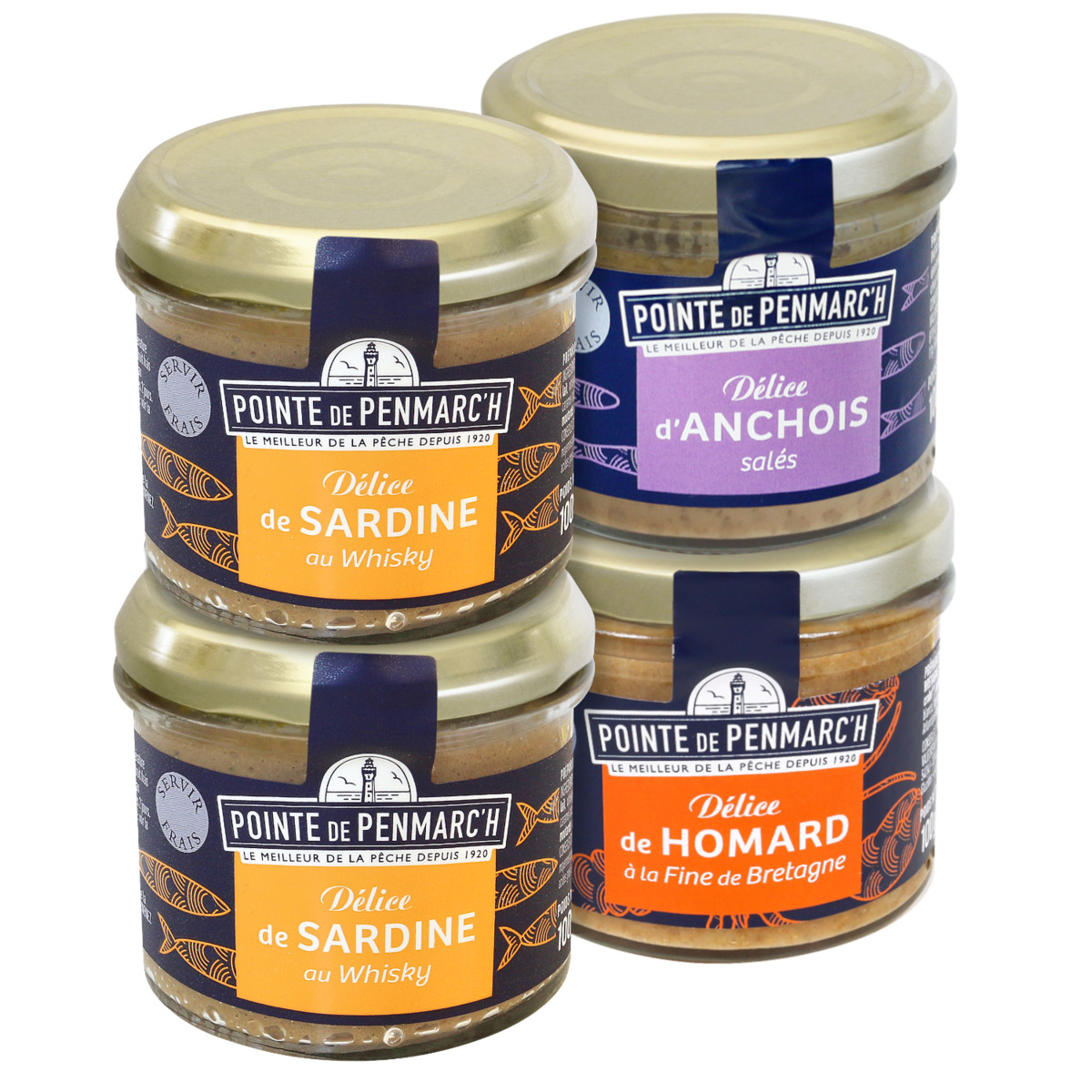 Rillettes de sardine boîte ovale - La pointe de Penmarc'h